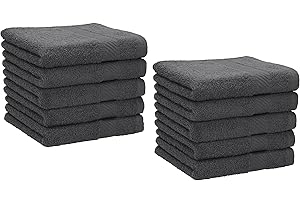 Betz 10 Lavette salvietta asciugamano per il bidet Palermo 100% cotone misure 30 x 30 cm Colore antracite