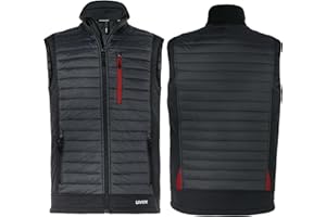 Uvex Tune-up męska kamizelka hybrydowa – pikowana kamizelka – wytrzymała kamizelka robocza