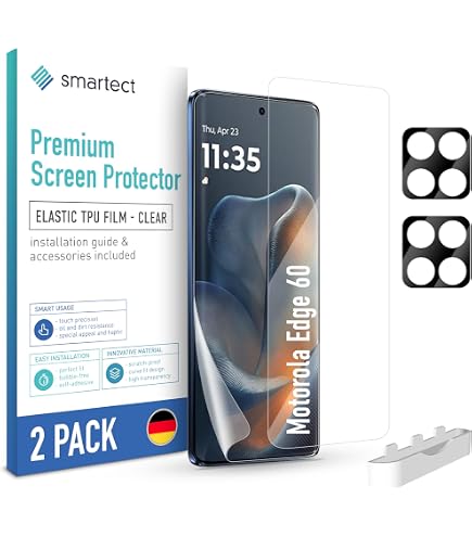 4 Pezzi Full-Screen per Motorola Edge 60 Pro Pellicola Trasparente