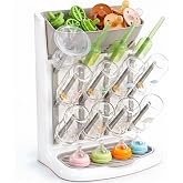 NiuBeBe Baby Bottle and Nipple Drainer: Baby Dry Space-Saving Bottles with Compartment for Teats and Pacifiers - BPA Free - G