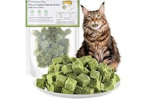 Havenfly 30g Snack per Gatti Erba da gatto, Snack Liofilizzato con Erba Gatta per Elimina Boli di Pelo e Pulizia dei Denti