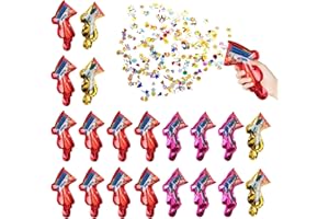 LSYYSL Pack of 20 confetti cannon set, party popper, confetti shooter, confetti bomb, for wedding, birthday, anniversary, Valentine's Day, carnival.