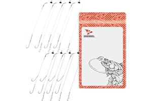 Rodeel 8PCS / 6PCS / 4PCS Sea Fishing Rigs Pulley Rigs,Single Hook & Double Hook Multi Sizes