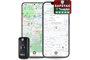 SafeTag Mini 4G - Localizzatore GPS Ricaricabile, 4G LTE, auto, furgoni, moto ecc. 34-205 paesi, monitoraggio e notifiche in tempo reale, prova gratuita di 7 giorni - SIM inclusa, garanzia di 12