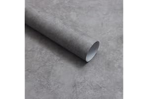 CiCiwind Tapeta samoprzylepna o wyglądzie betonu, 40 x 300 cm, szara, folia samoprzylepna o wyglądzie betonu, pogrubiona, winylowa, folia do mebli, wzór cementowy, samoprzylepna okładzina ścienna do salonu, sypialni, kuchni, na ścianę, meble, dekoracja