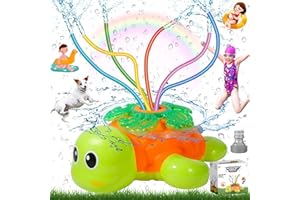 Amzeeniu Turtle arroseur Enfant Jardin,Jouet arroseur d'eau,arroseur de Jardin Jouet,Jouets d'extérieur d'été,Jeux d'eau d'exterieur pour Enfant,pour Activités de Plein Air