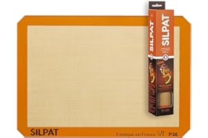 Silpat Tapis de Cuisson Silicone - Cuisson Parfaite, Pratique - Plaque Patisserie, Cuisine Reutilisable - Protection Four - Accessoire Professionnel, Fabrication Française - 42x29 cm