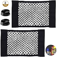 Yomiin Netztasche Auto Kofferraum Organizer Klett, 2 Stück Elastische Kofferraumnetz Universal Netz Tasche für Auto Car…