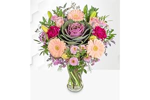 PRESTIGEFLOWERS Mosaïque douce - Fleurs - Bouquet frais - Fleurs d'anniversaire - Fleurs le lendemain - Fleurs de remerciement - Fleurs d'anniversaire - Fleurs pour la fête des mères - Fleurs de rétablissement