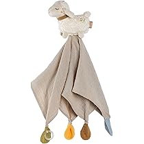 Fehn Boîte à Musique Bébé Mouton - Doudou Avec Fixation - Aide Au Sommeil Mélodie "Berceuse De Brahms" - Jouets Pour Bébé En Voyage & à La Maison - Jouets Musicaux Pour