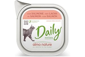 ALMO NATURE Menú diario Gatto Fodera con salmón, 32x100 g