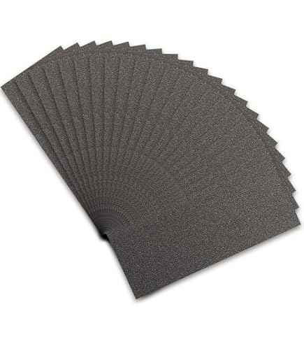 Nassschleifpapier-Set 2000–10000 Mit 125-mm Klett-Pad – 20 Blatt Für Feinschliff Und Hochglanzpolitur (nass & Trocken)