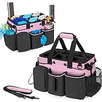 Work Apron LoDrid Cleaning Apron For Housekeeping With 9 Pockets, Professional Cleaning Bag With Adjustable Waist Belt, Water-resistant Cleaning Supplies Apron Cleaning Business