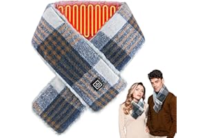 Acemall Sciarpa Riscaldata USB Sciarpa Riscaldante Elettrica per Donne e Uomini, Riscaldamento Veloce Scaldacollo Riscaldato Scaldacollo con Power Bank da 5000 mAh per Uomo dDonna Inverno Freddo
