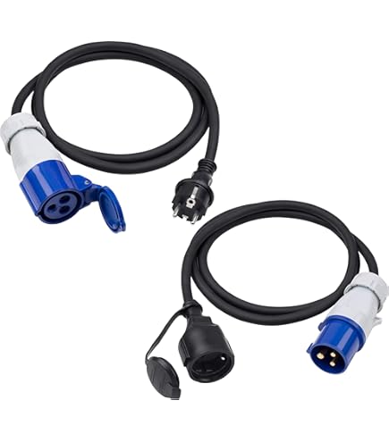 BRENNENSTUHL Camping Verlengkabel 16A 230V 10 Meter H07RN-F 3x2.5 Met CEE En Hoekkoppeling Oranje 1167650510