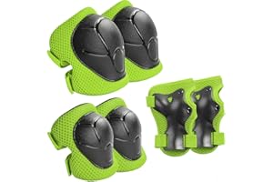 JSRHEEM knieschoner kinder，protektoren kinder，inliner schutzausrüstung kinder，knie schoner3-8 Jahr alt kinder protektoren set，Geeignet für Skating，Fahrräder，Skateboarden