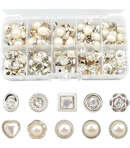 50PCS Diamante Strass Bottoni 25 Mm Cristallo Trapuntato Bottoni - Foto 8