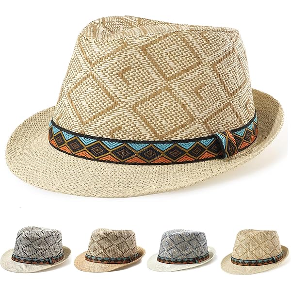 BUGATTI Cappello Bogart In Paglia Mix Per Uomo – Estivo, Falda 5 Cm, Prodotto In Italia