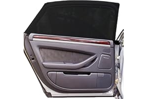 EcoNour Car Rear Children's Window Shades for Baby (Pack of Two) - Stretchable & Breathable Window Screens for Sun Protection Sunshade, Car Window Shade for Kids - Fits Most Vehicles