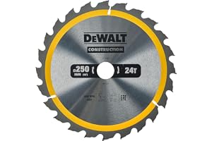 DeWalt Bau-cirkelsågblad för stationärsåg/cirkelsågblad (250/30 mm 24WZ, för snabba skärning) DT1956
