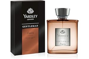 YARDLEY LONDON Yardley Gentleman Legacy Eau De Parfum, Mens Fragrance with Crisp Top Notes of Pink Pepper and Mandarin and Cedarwood and Cocoa Undertones 100ml