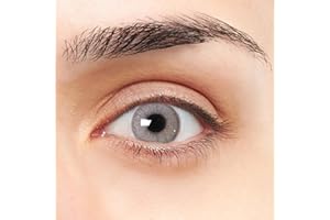 LENTES DE CONTACTO VIP Valencia VIP Lentilles De Couleur bleu ciel doux design super naturelle 2 Lentilles annuelles sans correction + étui, pincette et bâton applicateur