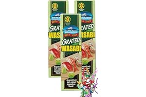 YOAXIA MARKE 3er Pack - KINJIRUSHI Wasabi [ 3x 43g ] | Meerrettich Paste HOT + SCHARF aus Japan + ein kleiner Glücksanhänger gratis