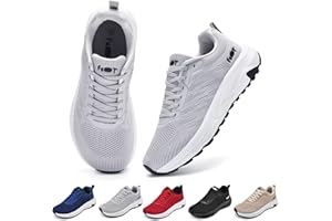 Schuvox Zapatillas Running para Hombre y Mujer Sneakers con Punta Ancha Suela Amortiguadora Transpirables Ligeros para Correr y Senderismo 37-47 EU