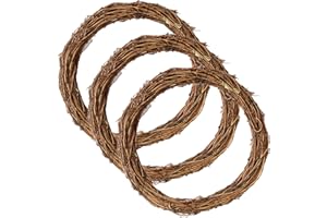 ‎TUAKIMCE TUAKIMCE Weinreben Kränze, 3 Stück 30 cm Adventskranz Rohling, Dekokranz, Grapevine Kränze, Naturkranz Trockener DIY Kranz Deko für Weihnachtskranz Wand und Türkranz Deko