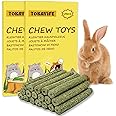 TOKAYIFE Rabbit Chew Toys, 420g Rabbit Treats Natural Timothy Hay Sticks Boredom Breakers for Rabbits, Chinchillas, Guinea Pigs, Hamster, Hedgehogs (40 pcs)