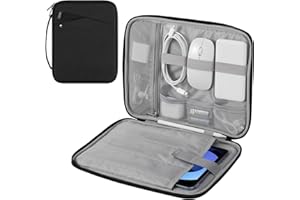 MoKo 9-11 Zoll Tablet-Hülle Tragetasche mit Griff, Gepolsterte schützende Reisetasche für Neue 11 Zoll iPad Air M3 2025, iPad A16 11“, iPad Pro 11 M4, iPad 10/9/8/7th, Tab S9/S8 11, Schwarz