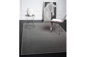 MIAS TEPPICHE Mia's Teppiche Emma Alfombra, Polipropileno, Antracita, 120 cm Rund