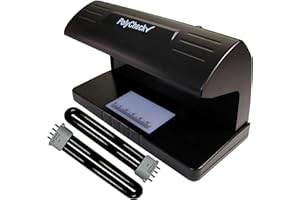 PolyCheck Detector de dinero falso UV 2 en 1 con 2 bombillas DuraBulb de repuesto