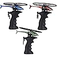 Toyland® Pull String Helicopter Launcher - 3 Assorted Colours - One Chosen At Random