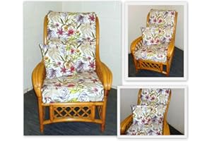 DIOVERDE Zippy FUNCHAL BERRY - New Replacement Cushion Covers for Cane Wicker Rattan Conservatory Garden FURNITURE NOT INCLUDED