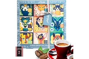 JOLAFUNBS Coffee Selection Gift Set - 9 Box Instant Coffee | Easter Egg Coffee Gifts For Women & Men | Coffee Selection of Hazelnut, Caramel, French Vanilla, Irish, Latte, Coffee Gifts For Women (Instant)