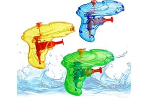 TK GRUPPE TIMO KLINGLER Set di 3 mini pistole ad acqua – ca. 8 cm con ampia portata pistola a spruzzo ad acqua piccola mini per bambini