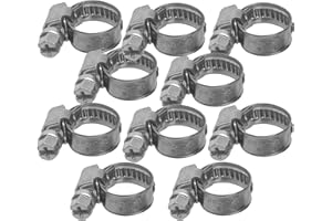 MONJAR 10 Stück Schlauchschellen Edelstahl Edelstahl W2 mit Schneckengewinde Rohrschellen (Größe 20-32mm)