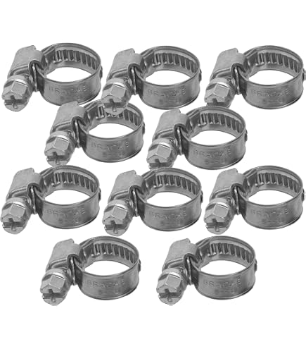 Collier De Serrage Vis Inox 18/8 - Lot De 5, Taille 39x63mm, Marque FP INOX, Neuf Sous Emballage