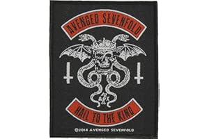 Avenged Sevenfold Men's Biker Woven Patch Black