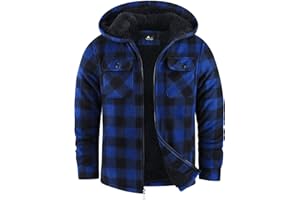 zitysport Chaqueta Niños Camisa Invierno Gruesa Sudadera con Capucha A Cuadros Niño Cremallera Cálida De Franela Chicos Sudadera Aire Libre Forrado Invierno Para Bolsillo