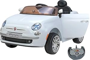 W'TOY- Fiat 500 Auto elettrica, Colore Bianco, C.T. 02909