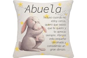 Bommex Recordatorio Regalo para la Abuela de la Nieta Regalo para la Abuela Funda de cojín para la Abuela Cumpleaños Día de la Madre (Abuela)