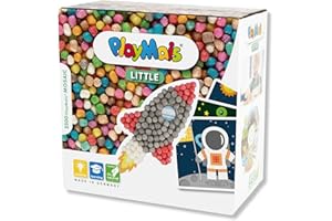 PlayMais MOSAIC Little Cosmos kreatywny zestaw do majsterkowania dla dzieci od 3 lat | ponad 2300 6 samoprzylepnych obrazów mozaikowych | wspiera kreatywność i motorykę motoryczną | naturalna zabawka