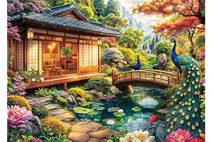 BESDRETOR Puzzles 1000 Pieces for Adults jigsaw puzzles for adults-Peacock Manor-1000 Piece Puzzle Classic Educational Games Beautiful Decoration Puzzle