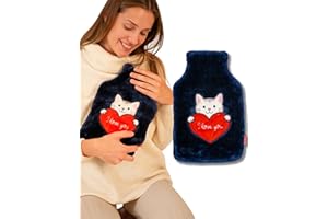 ‎SOXO soxo Termofor Pluszak Dla Dzieci Gumowy W Pokrowcu Pluszowy I Love You