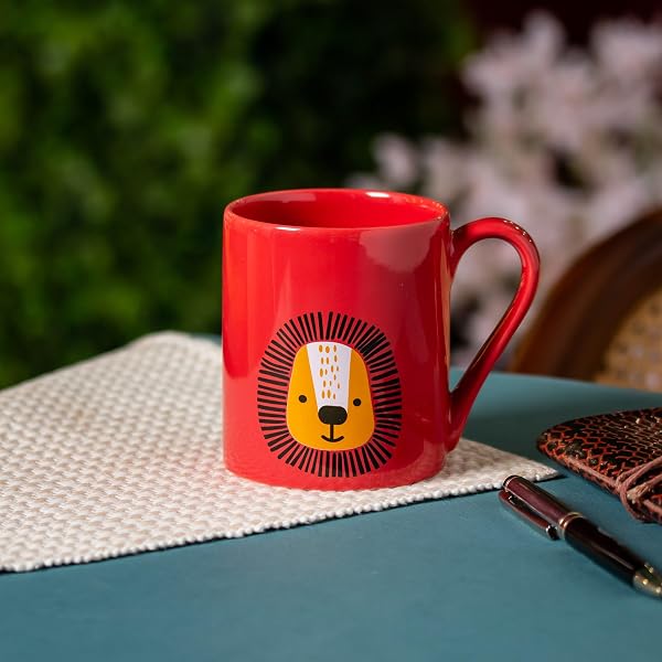 Red Stoneware Cappuccino Mug - Huckleberry's