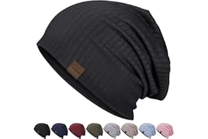HAMUNI Slouchy Beanie Hip-Hop - Berretto da corsa morbido e leggero, traspirante, per adulti e donne