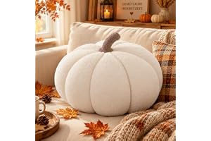 SOETDERT Pumpakudde, pumpakudde, plysch pumpa kastkudde, 3D pumpa dekorativ kudde, dekorativ kudde för heminredning Thanksgiving halloween party barn gåva, 20 cm