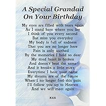 Buy Wonderful Mum On Your Birthday Memorial Graveside Poem Keepsake Card Includes Free Ground Stake F 51 - View #8